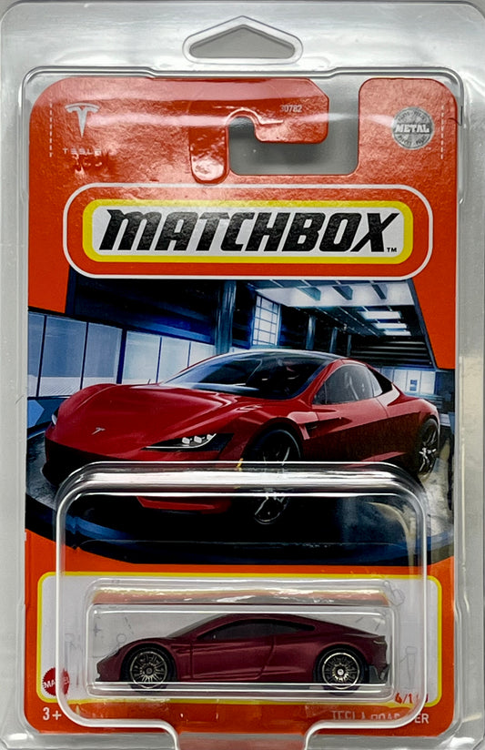 Matchbox Tesla Roadster 4/100 (Red) With Protector