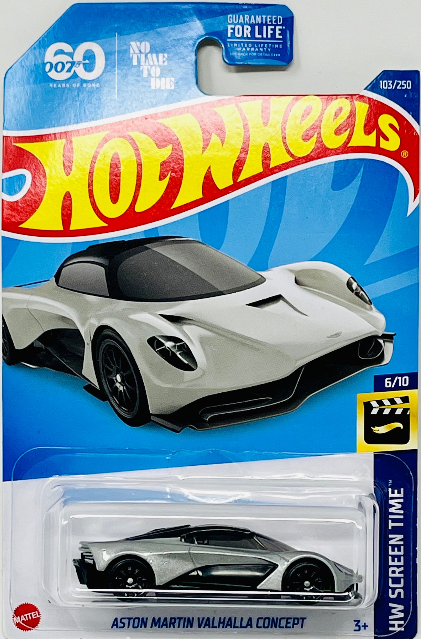 Hot Wheels Aston Martin Valhalla Concept Silver with Protector