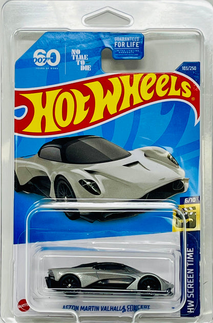 Hot Wheels Aston Martin Valhalla Concept Silver with Protector