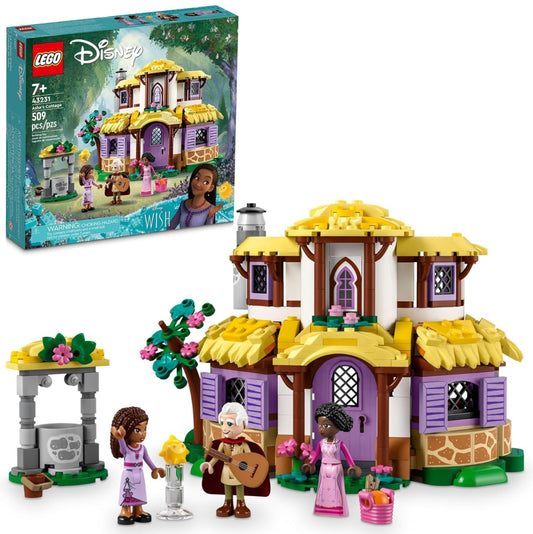 LEGO Disney Wish: Asha’s Cottage 43231 Building Toy Set, A Cottage for Role-Playing Life in The Hamlet, Collectible Gift This Holiday for Fans of The Disney Movie, Gift for Kids Ages 7 and up