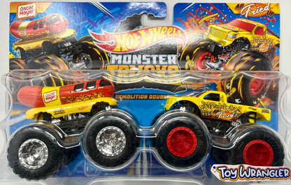 Hot Wheels Monster Trucks Demolition Doubles Oscar Mayer Vs All Fried Up