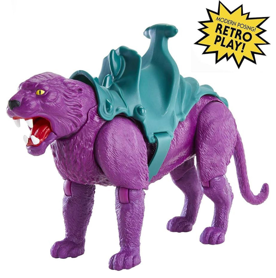 Masters of the Universe Origins Action Figure, Panthor Savage Cat Collectible with 12 Movable Joints, Panther-Like Beast, 11.75 inch