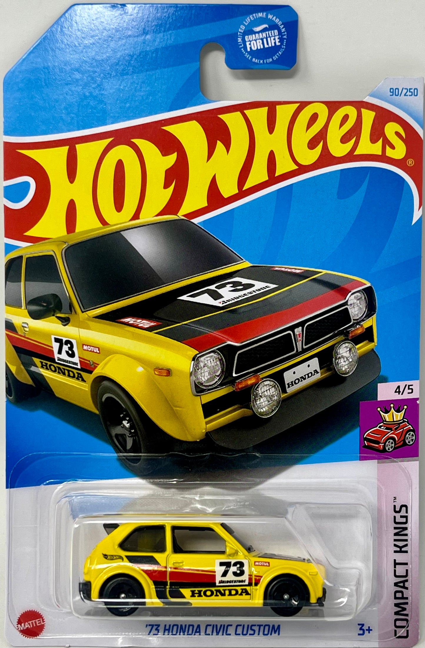 Hot Wheels ‘73 Honda Civic Custom 90/250 Compact Kings 4/5