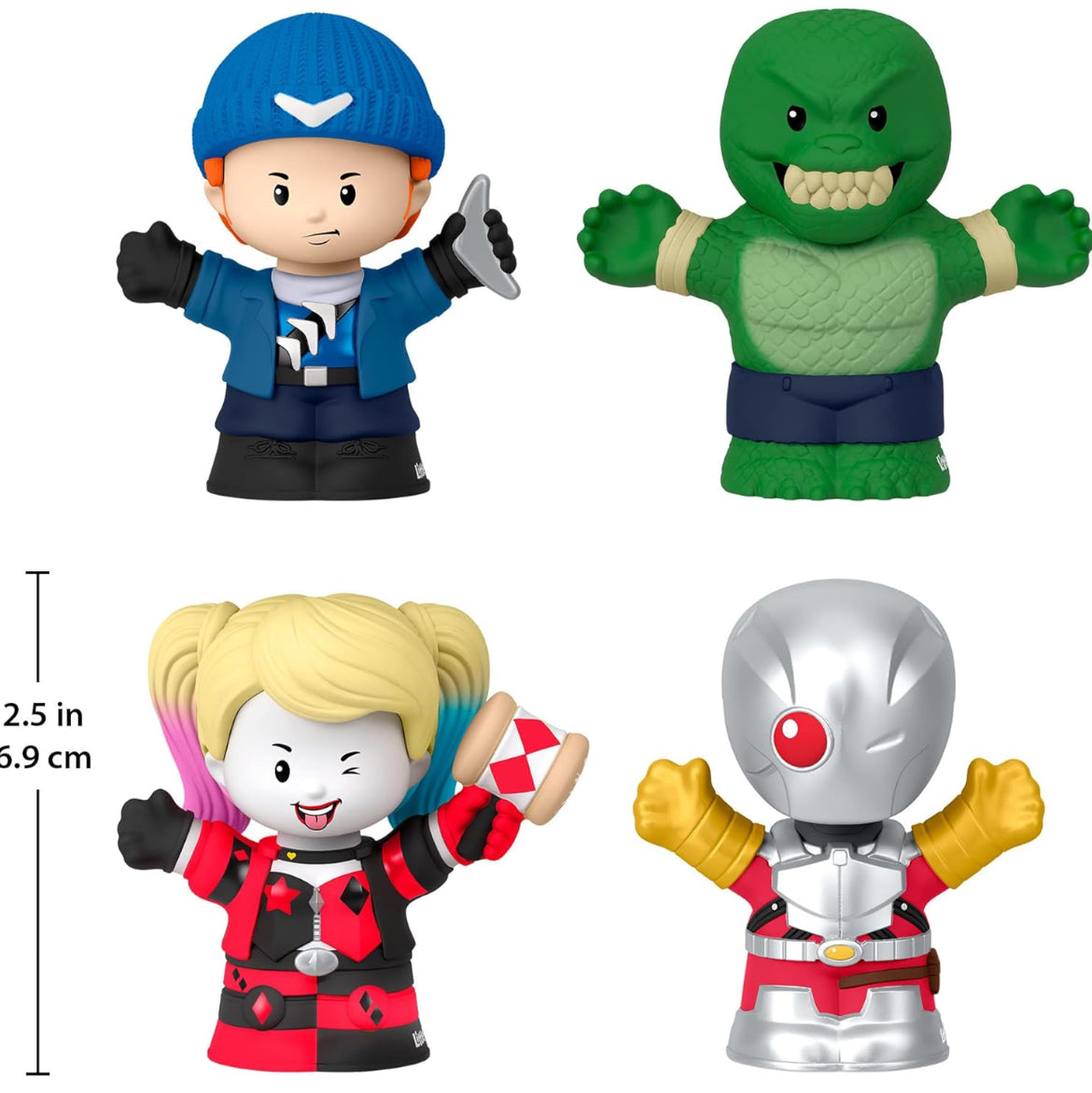 Little People Collector DC Suicide Squad Special Edition Set for Adults & Fans, 4 Figures in Display Package