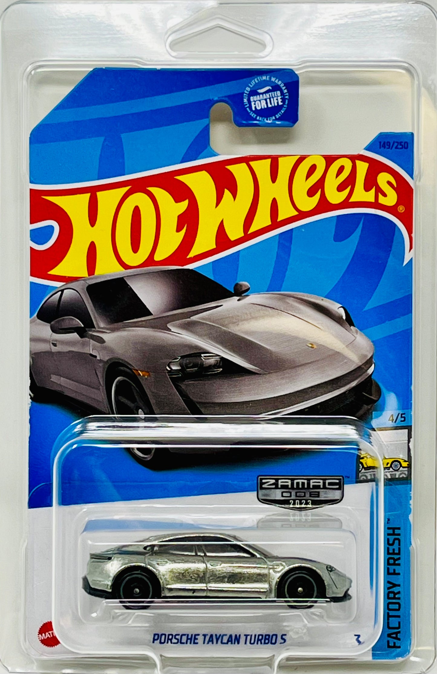 Hot Wheels Zamac Porsche Taycan Turbo S Factory Fresh 4/5 with Protector