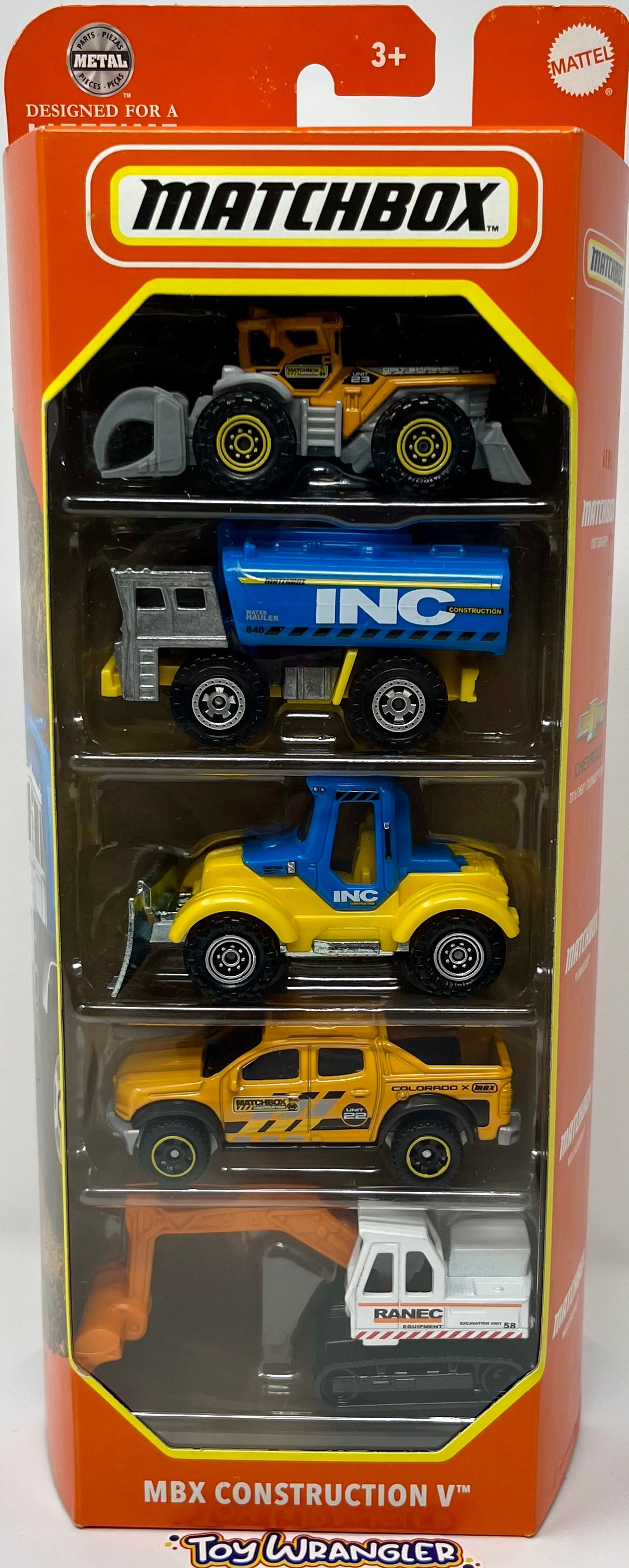 Matchbox MBX Construction V 5 Pack