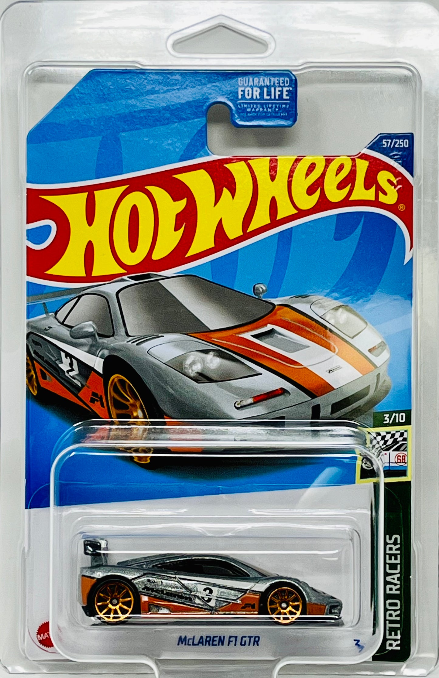 Hot Wheels ZAMAC McLaren F1 GTR w/Protector