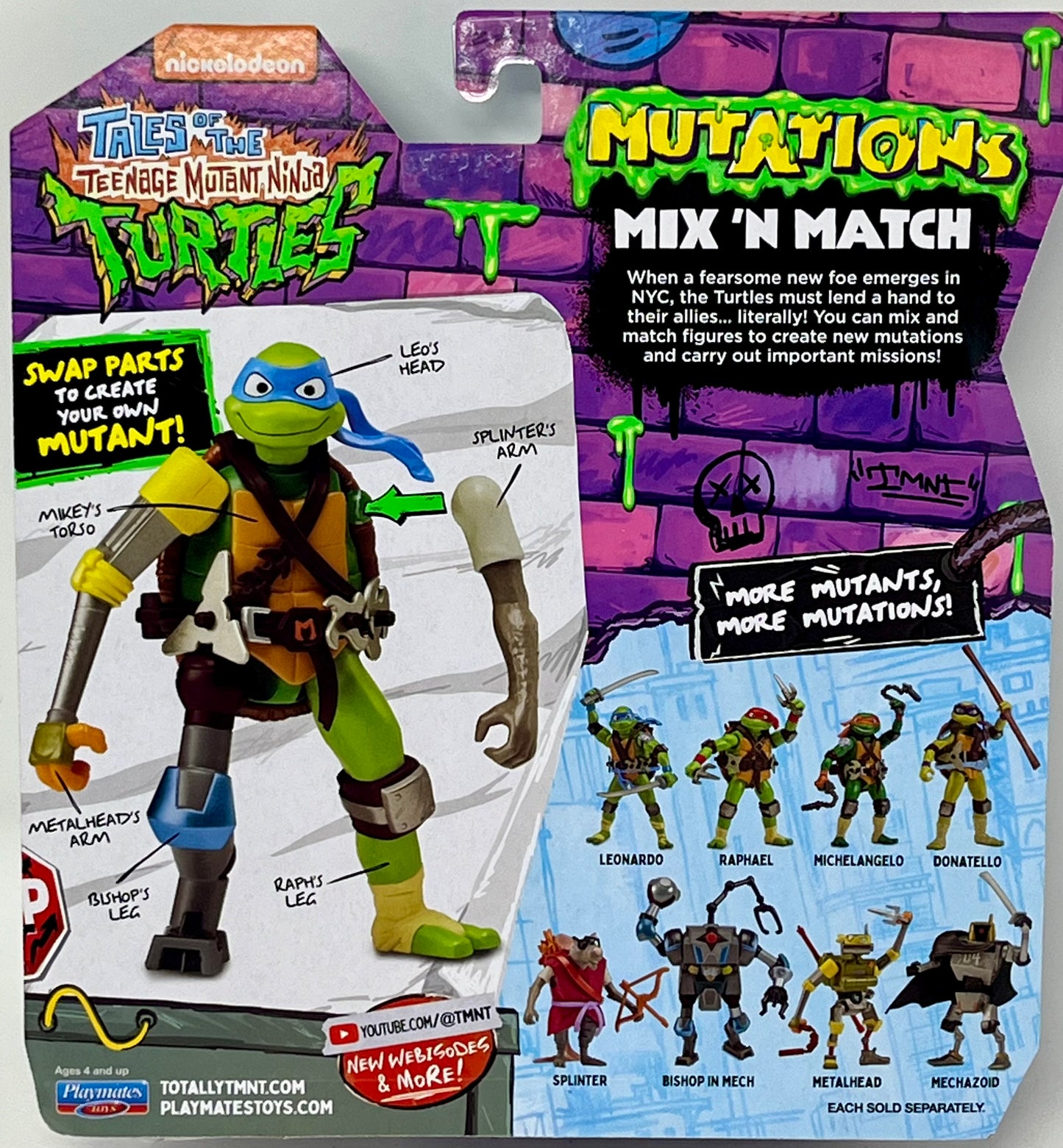 Tales of The Teenage Mutant Ninja Turtles Mutations Mix 'N Match Mechazoid