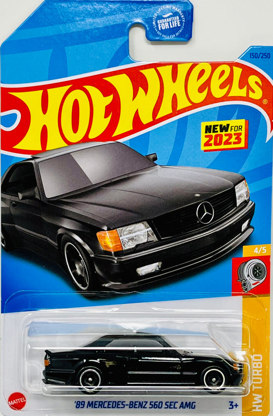 Hot Wheels '89 Mercedes-Benz 560 SEC AMG (Black) with Protector