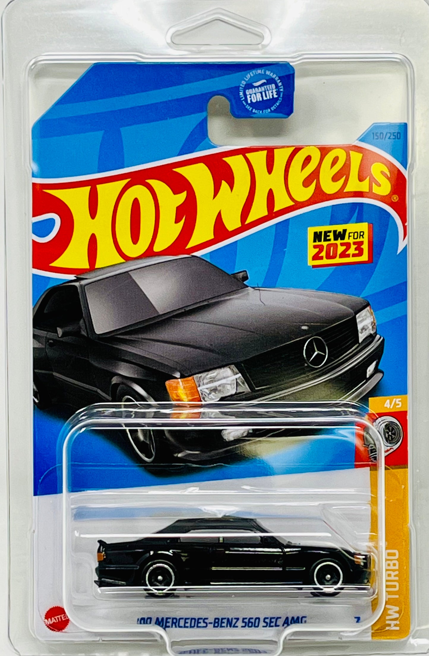 Hot Wheels '89 Mercedes-Benz 560 SEC AMG (Black) with Protector