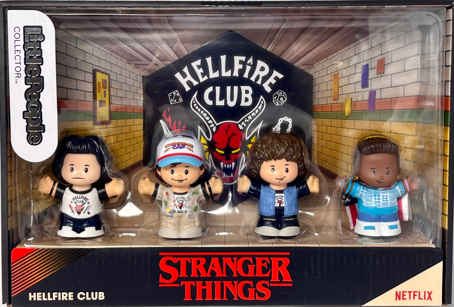 Stranger Things Hellfire Club Fisher-Price Little People Collector 4 Pack