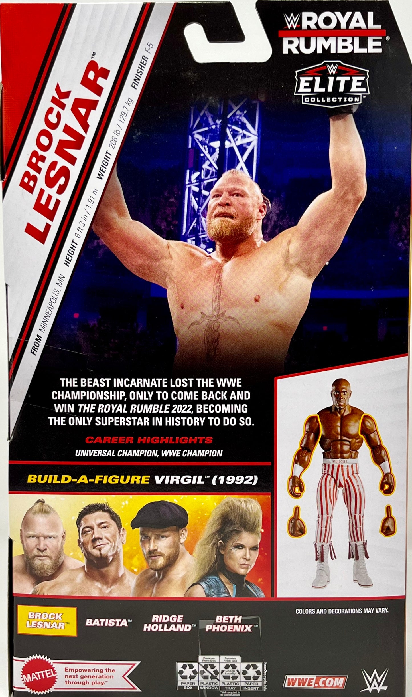 WWE Elite Royal Rumble Brock Lesnar