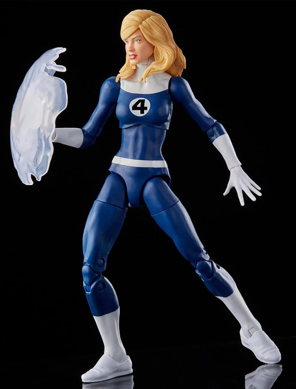 Marvel Legends Series Retro Fantastic Four Marvel's Invisible Woman 6-inch Action Figure Toy, Includes 3 Accessories , Blue