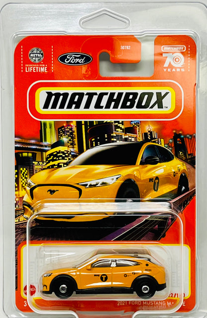 Matchbox 2021 Ford Mustang Mach E Orange