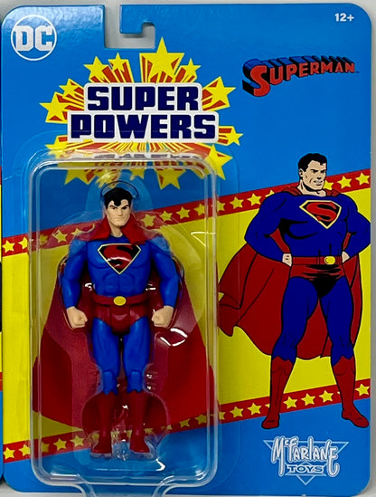 McFarlane DC Super Powers SUPERMAN Fleischer Suit 5" Figure #38 Wave 8