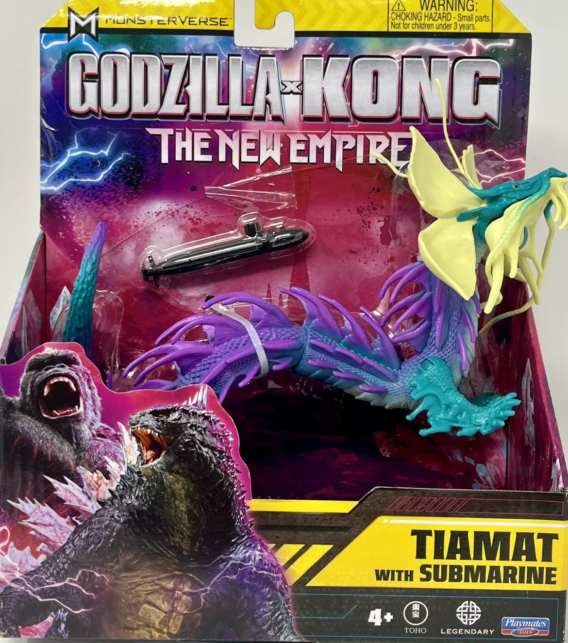 Playmates Godzilla Kong Monsterverse TIAMAT With Submarine Figure Brand