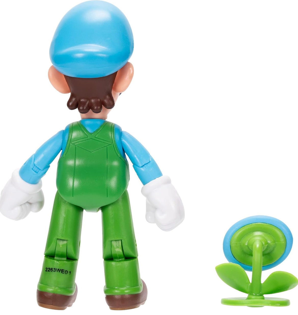 Super Mario 4" Action Figures Ice Luigi with Ice Flower