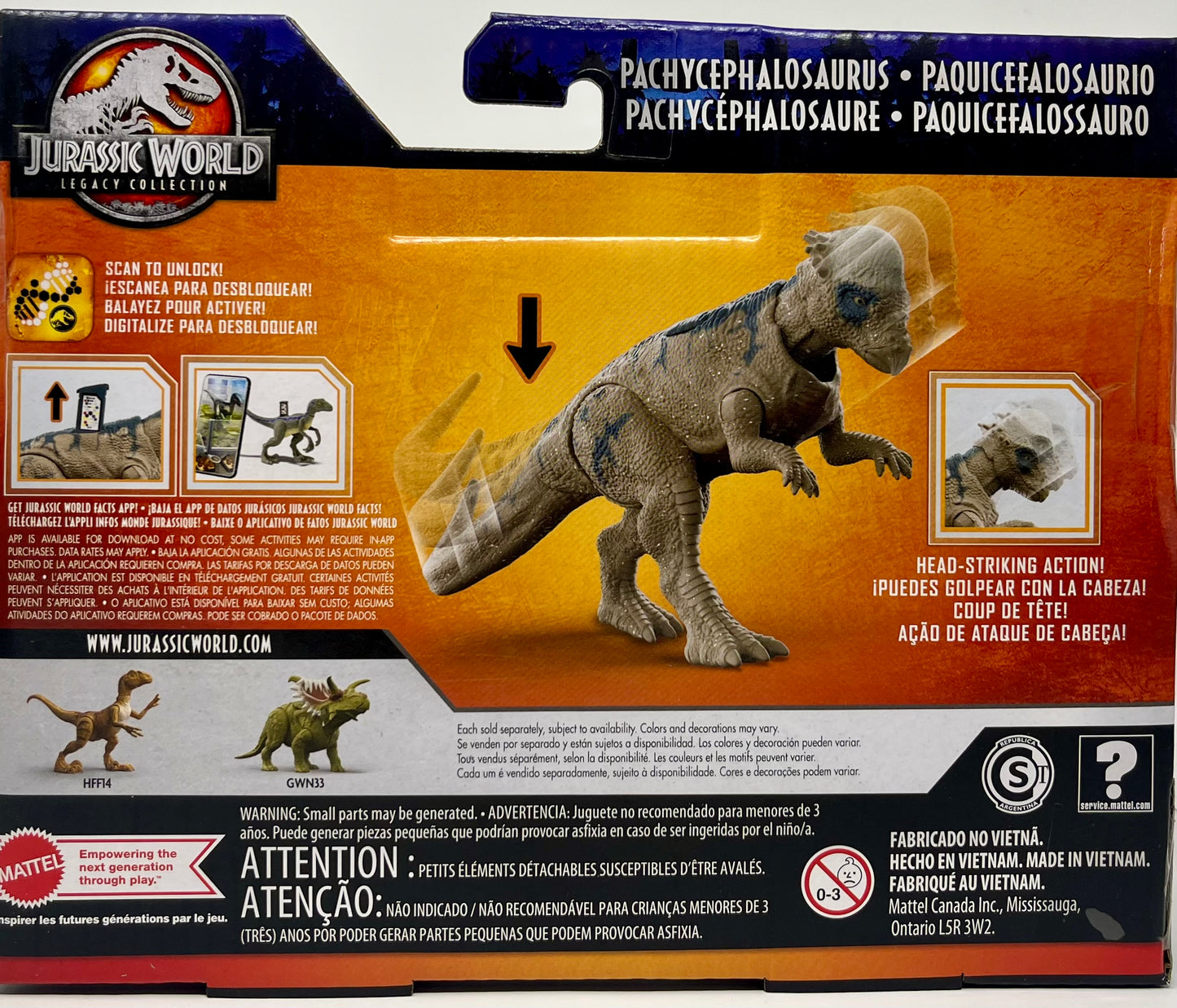 Jurassic World Legacy Collection Pachycephalosaurus Dinosaur