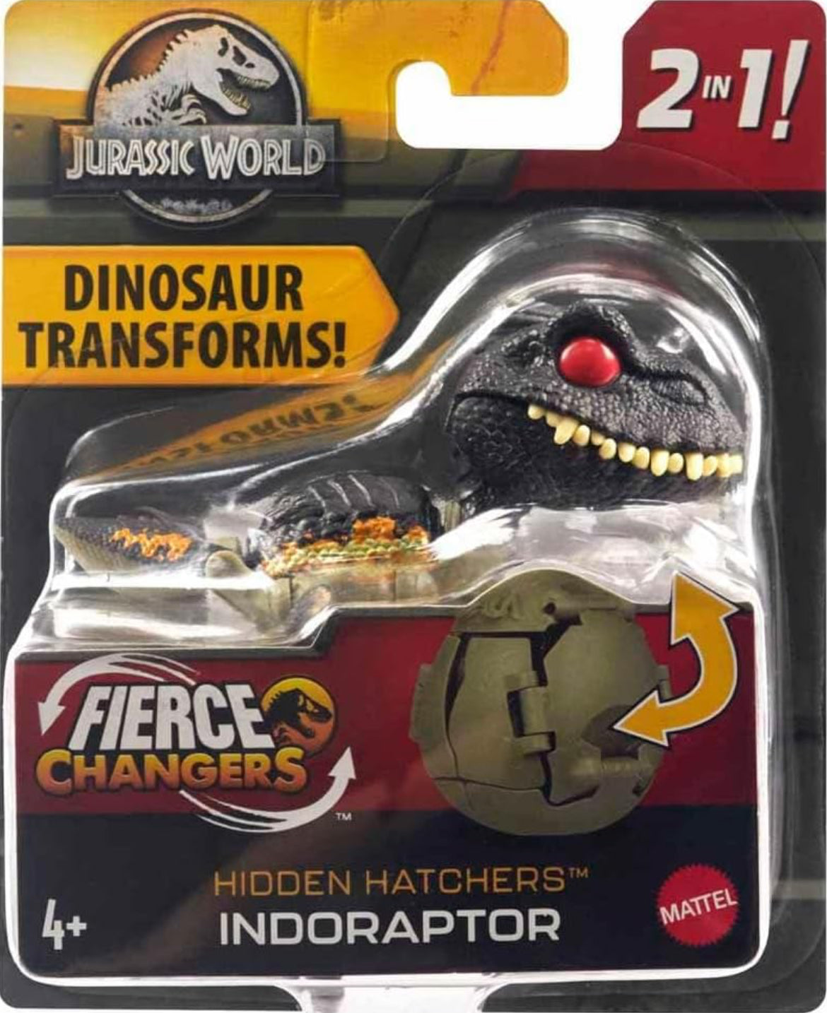 Jurassic World Fierce Changers Hidden Hatchers Indoraptor