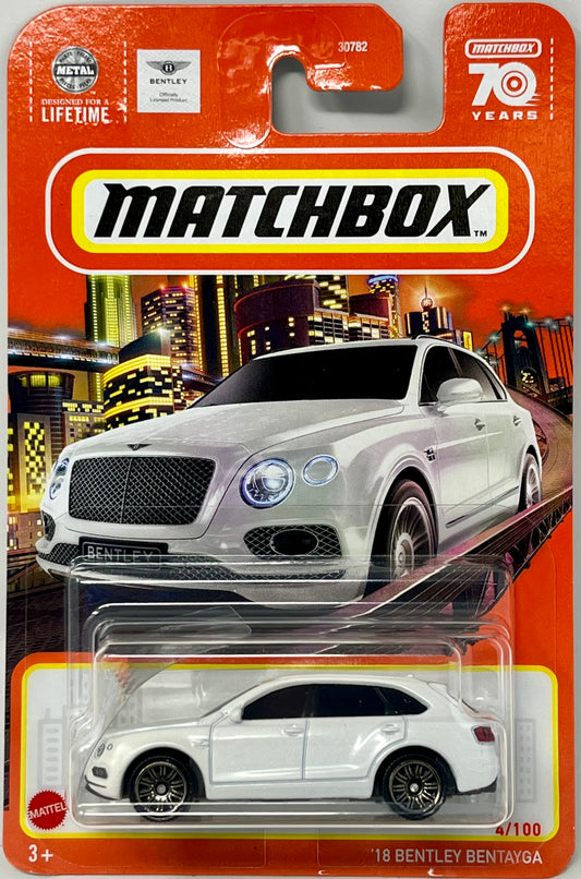 Matchbox '18 Bentley Bentayga 4/100 (White)