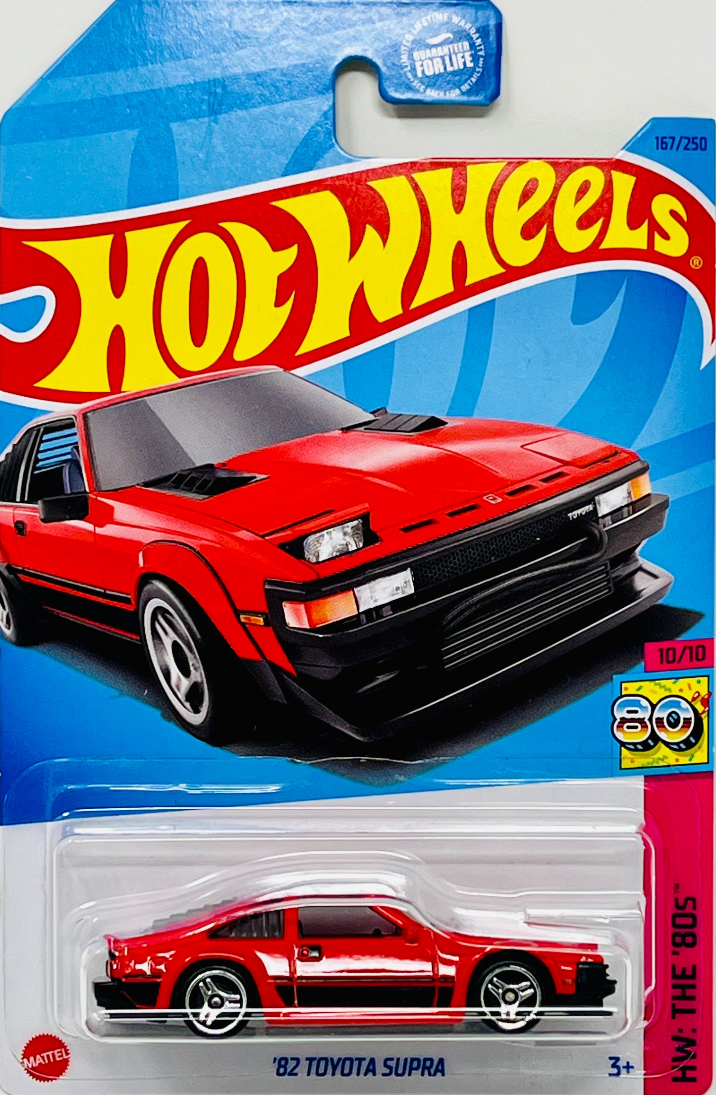 Hot Wheels '82 Toyota Supra (Red) with Protector