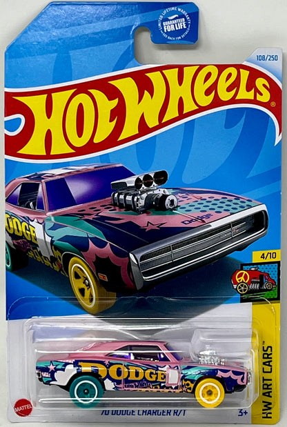 Hot Wheels ‘70 Dodge Charger R/T 108/250 HW Art Cars 4/10