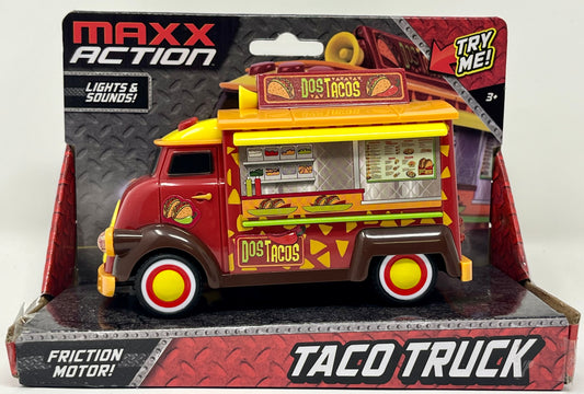 Maxx Action 5” Taco Truck Lights & Sound Rubber Tires Friction Motor