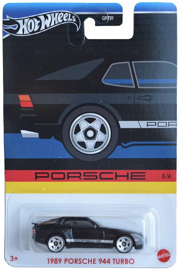 Mattel Hot Wheels 1989 Porsche 944 Turbo, Porsche Series 3/6 [Black]