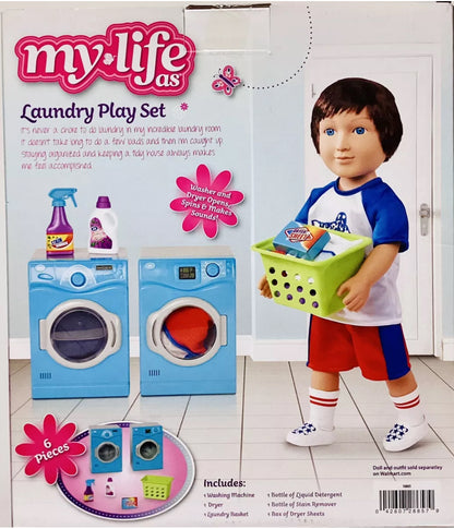 My Life As Laundry Play Set Real Sounds & Agitating Washer/Dryer