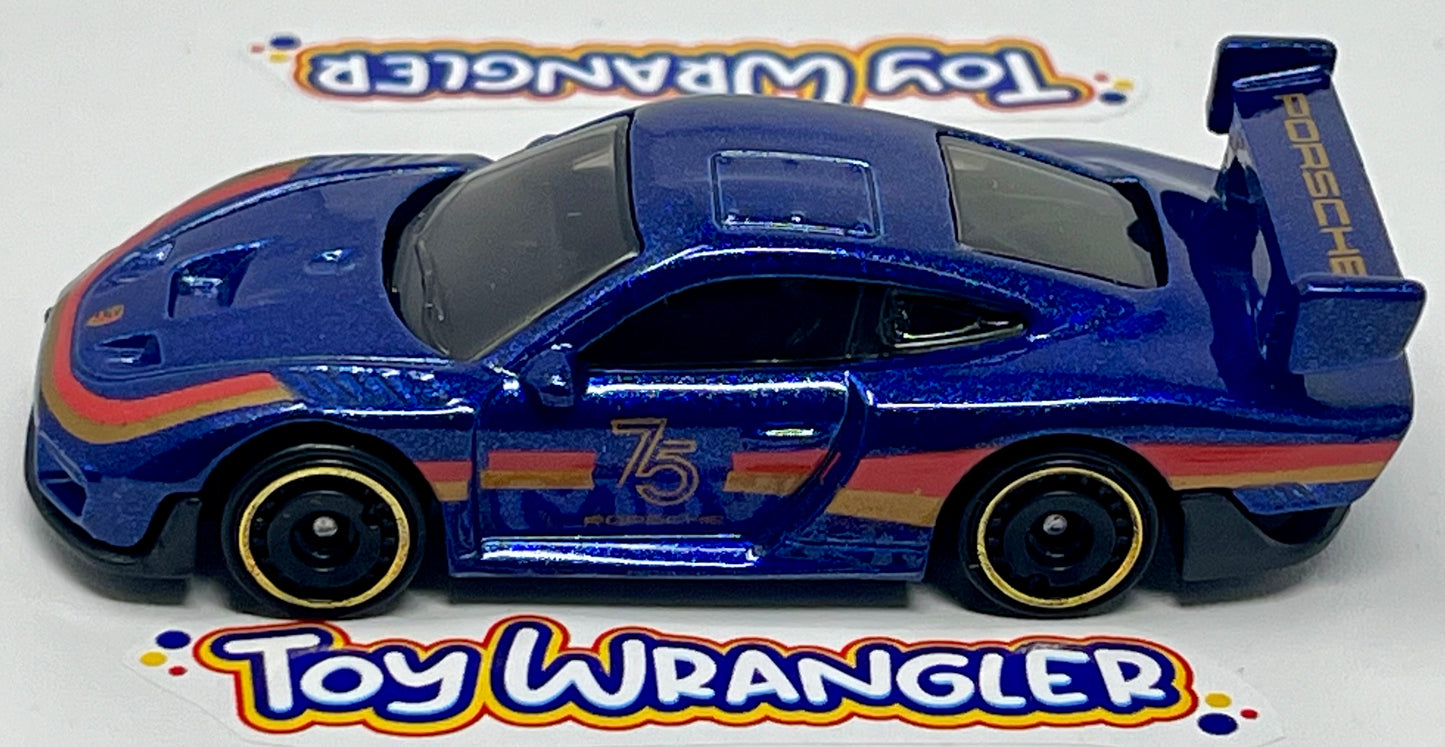 Hot Wheels Porsche 935 (Blue with Stripes) with Protector