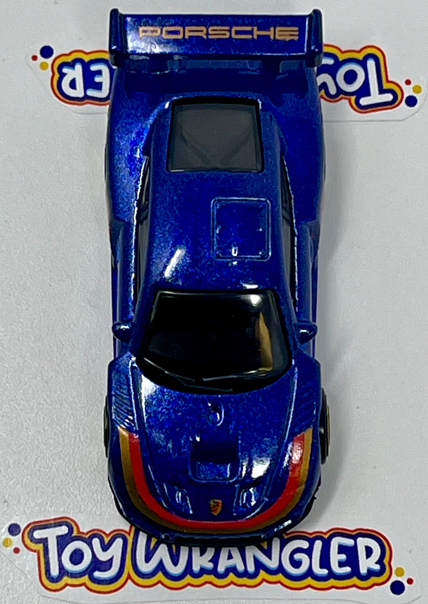 Hot Wheels Porsche 935 (Blue with Stripes) with Protector