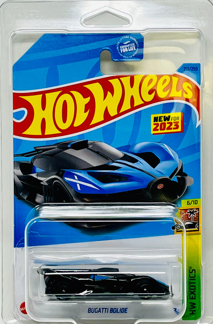 Hot Wheels Bugatti Bolide (Black/Blue) with Protector