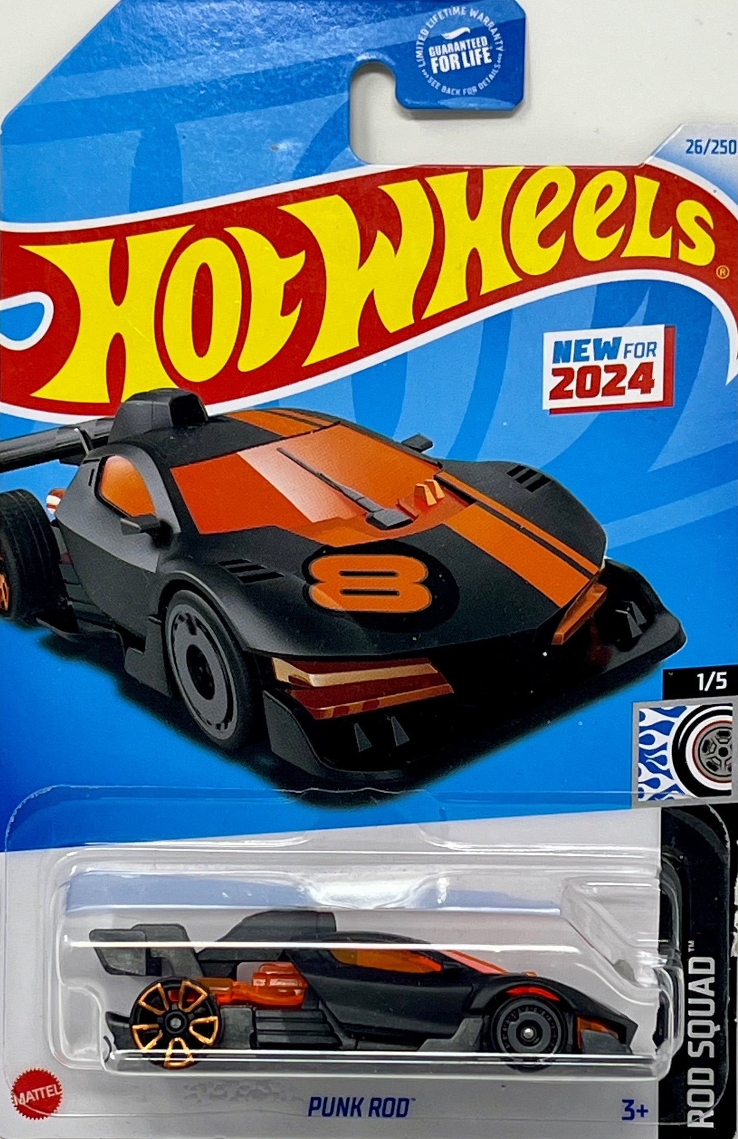 Hot Wheels Punk Rod (Black/Orange) with Protector