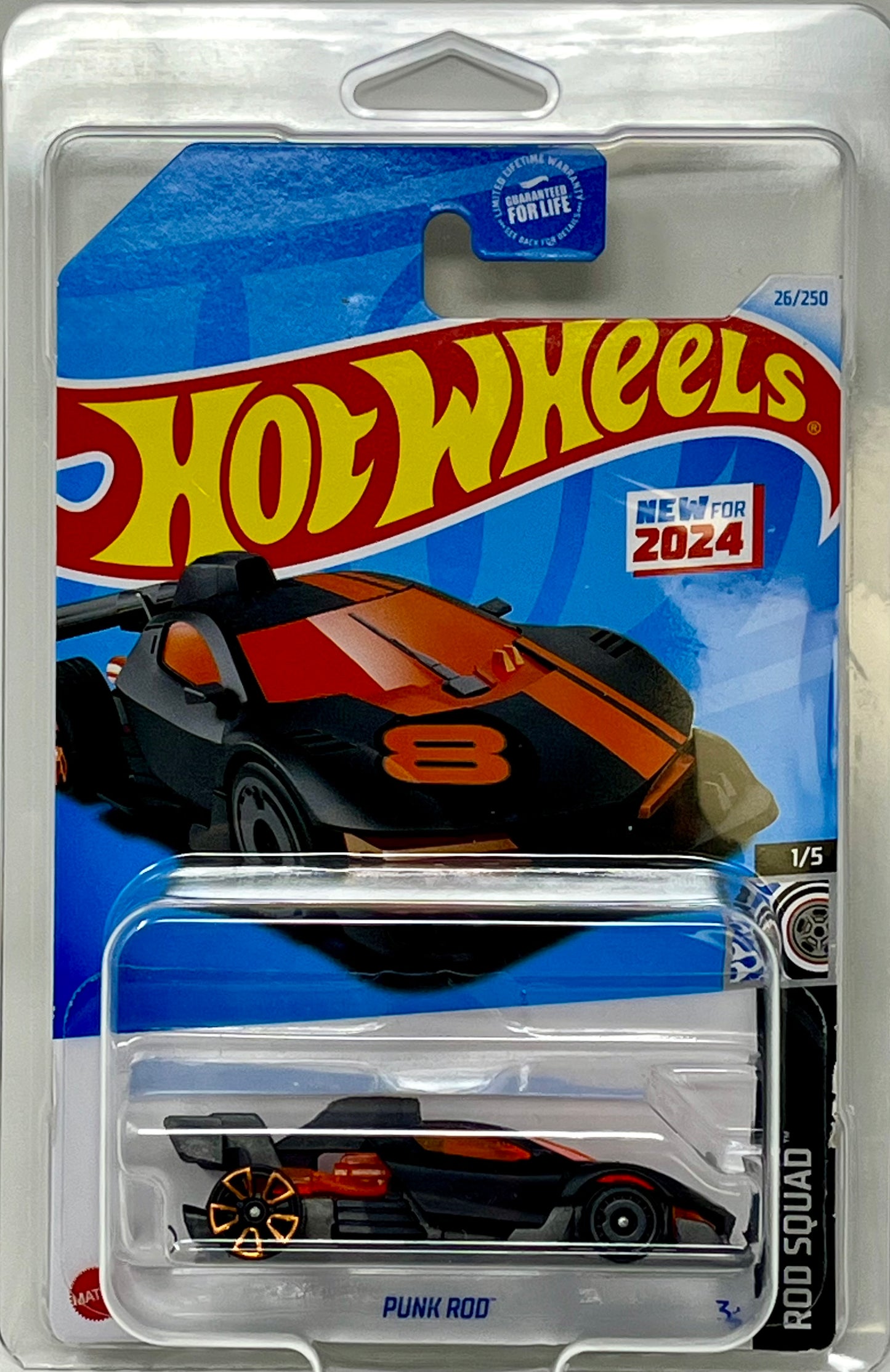 Hot Wheels Punk Rod (Black/Orange) with Protector