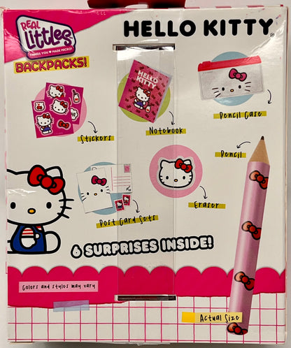 Real Littles Hello Kitty Sanrio Mini Red Glitter Backpack