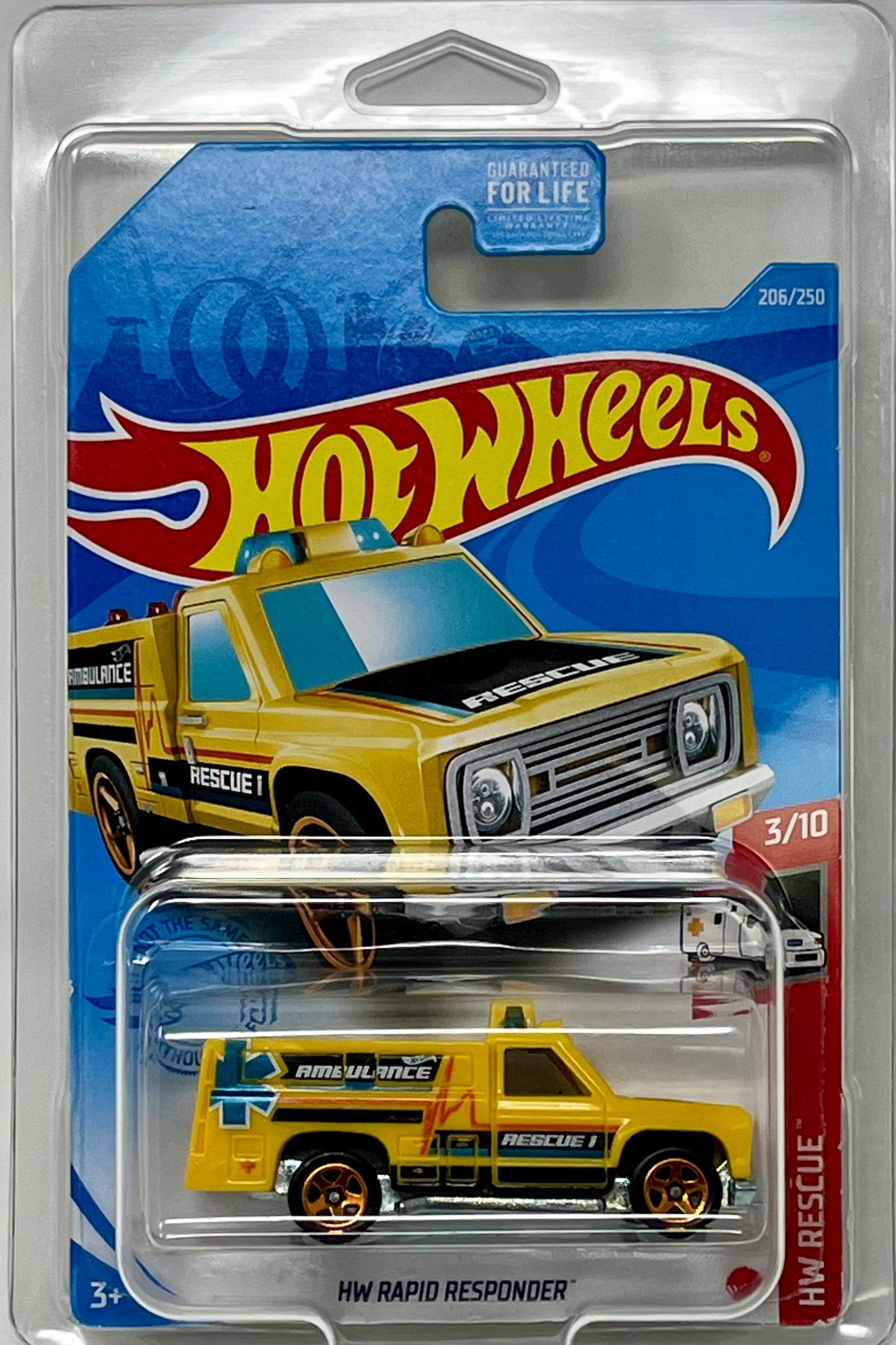 Hot Wheels - HW Rapid Responder Rescue 1 (Yellow) with Protector