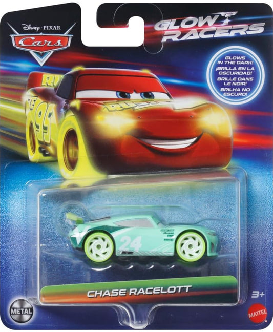 Hot Wheels Disney Cars Glow Racers Chase Racelott 1:55 Scale Diecast Vehicle