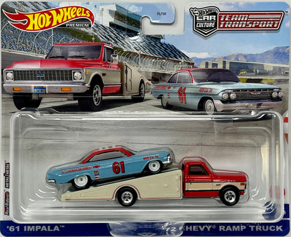 Hot Wheels '61 Impala and '72 Chevy Ramp Truck, Team Transport #54