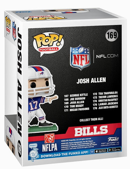 Josh Allen (Buffalo Bills) (Away Jersey) Funko Pop! NFL Series 9 With Protective Case