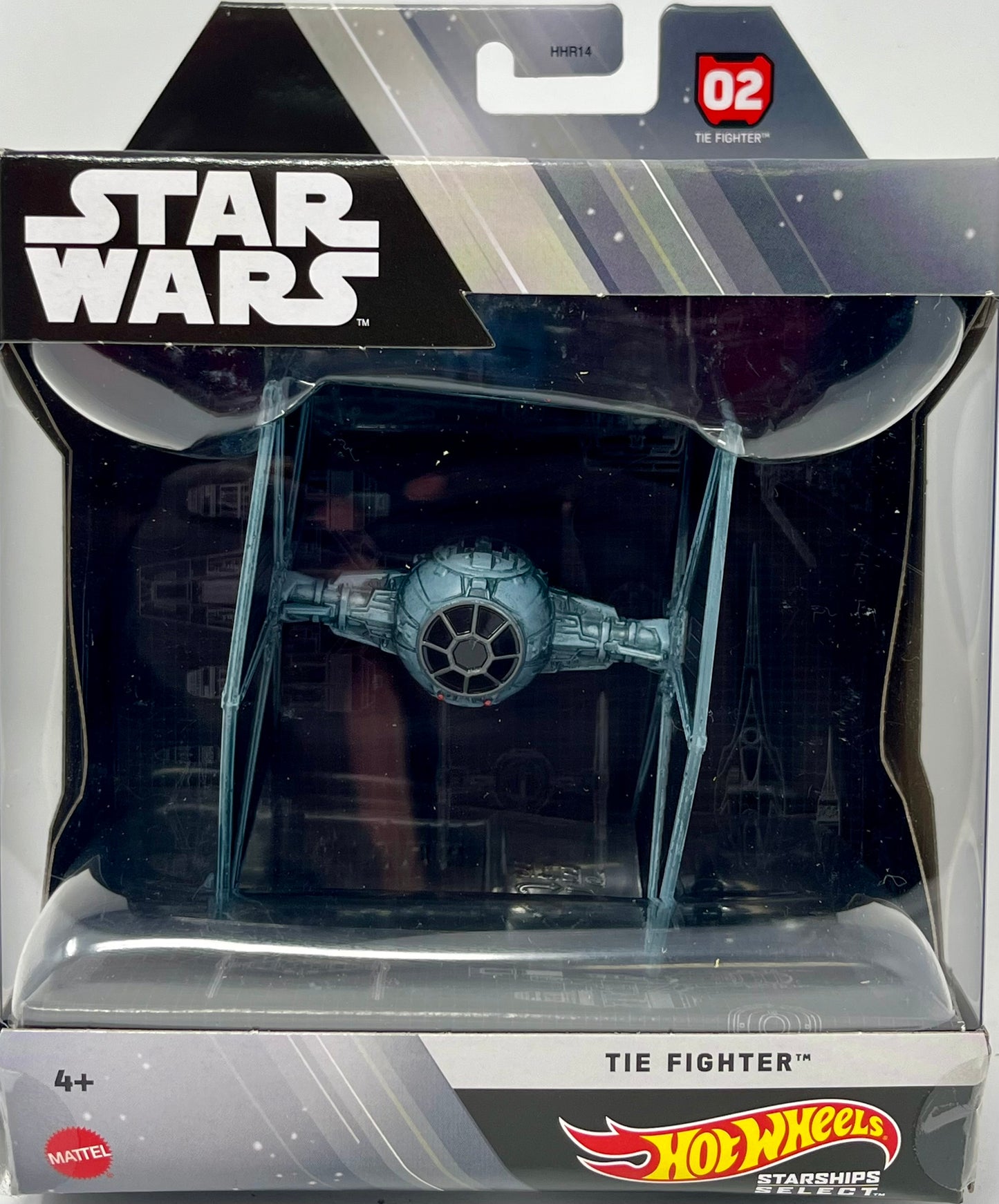 Hot Wheels Star Wars Starships Select, Premium Replica of Tie Fighter, Moveable Parts, Premium Stand, Gift for Adult Collectors, 1:50 Scale