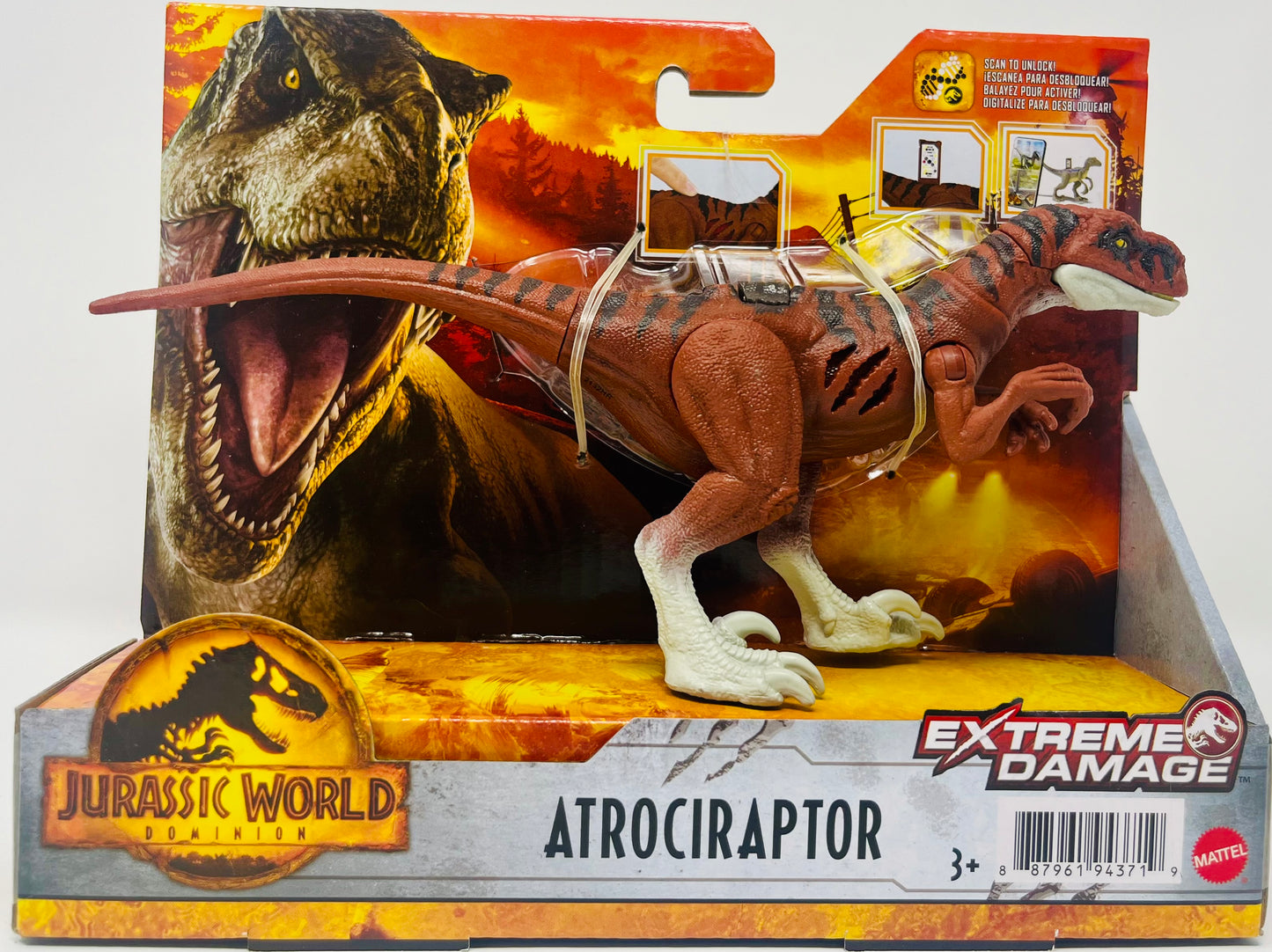 Jurassic World Dominion Extreme Damage Atrociraptor Action Figure Matel