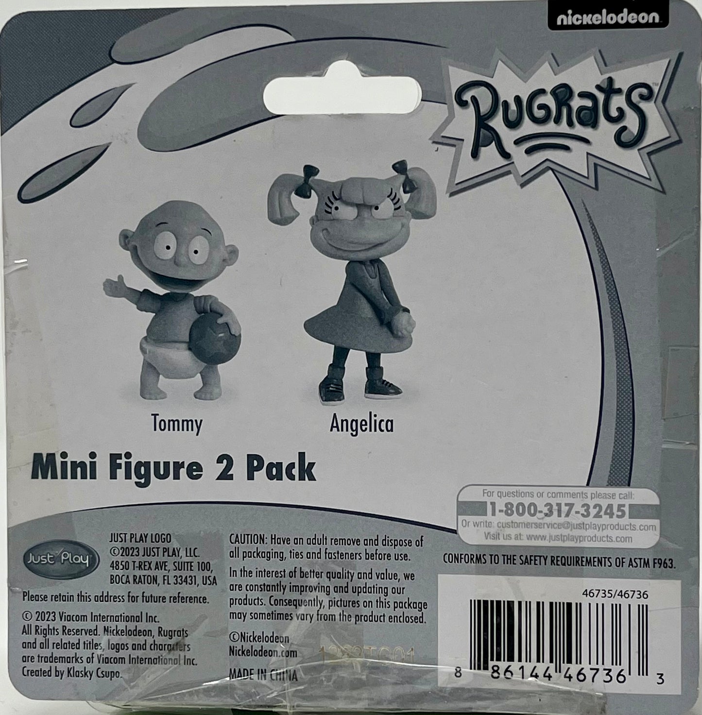 Nickelodeon Mini Figures 2 Pack Rugrats Tommy & Angelica Figures Just Play