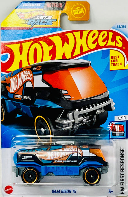 Hot Wheels  Baja Bison T5 58/250 First Response 6/10 Let’s Race Netflix