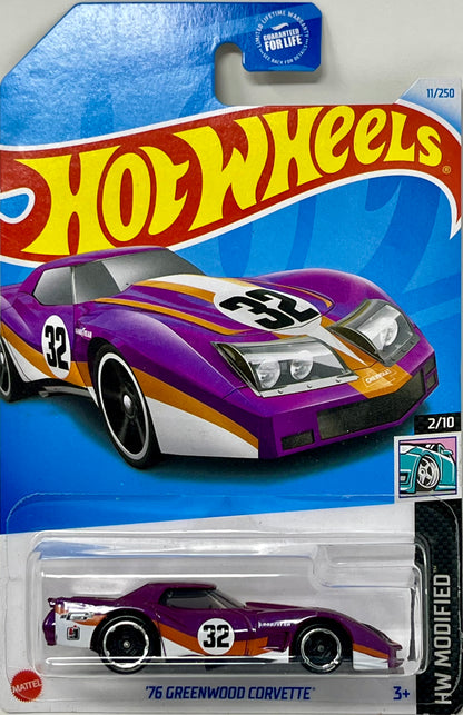 Hot Wheels '76 Greenwood Corvette (Purple) 11/250 HW Modified 2/10