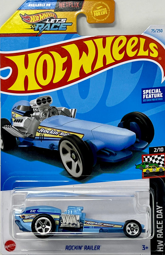 Hot Wheels Rockin’ Railer Light-blue 75/250 HW RACE DAY 2/10