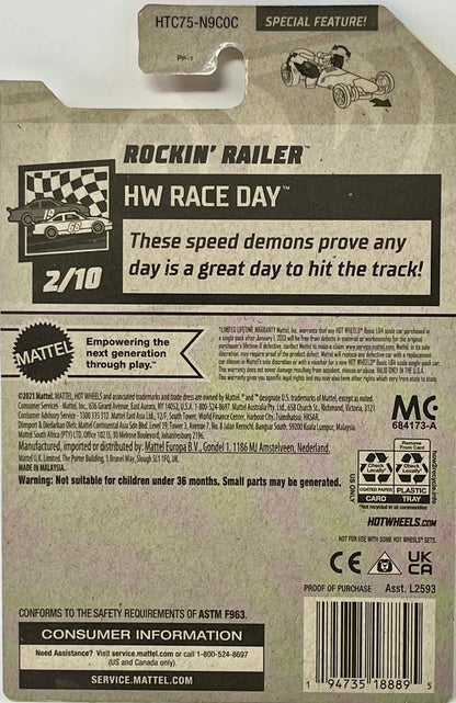 Hot Wheels Rockin’ Railer Light-blue 75/250 HW RACE DAY 2/10