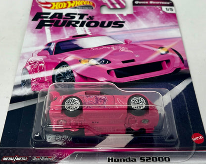 Hot Wheels 2020 Premium Fast & Furious Quick Shifters 1/5 Honda S2000 (Pink)