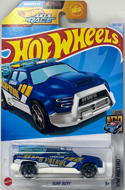 Hot Wheels Surf Duty Beach Patrol Blue 105/250 HW METRO 2/10 Netflix Let’s Race