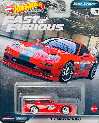 Hot Wheels '95 Mazda RX-7, [red] Fast & Furious Full Force 1/5