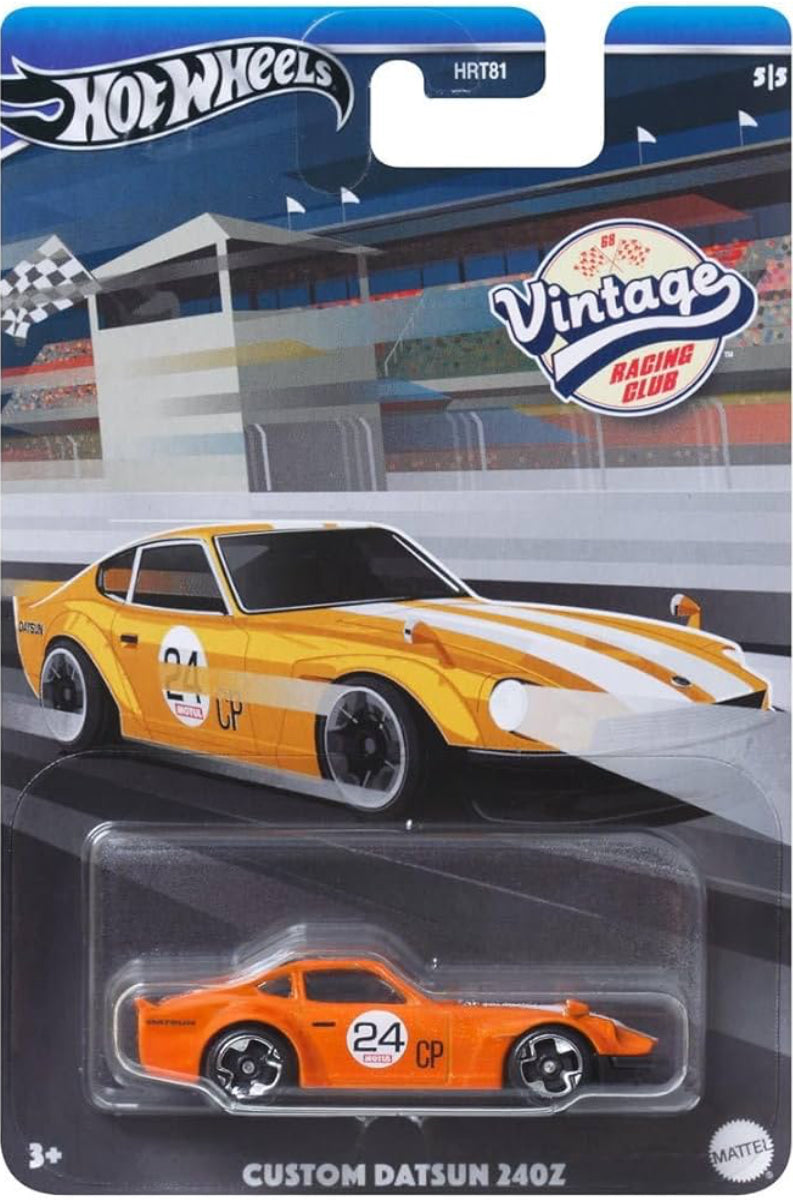 Hot Wheels Vintage Racing Club Set of 5 Diecast Vehicle Bundle